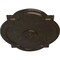 Ekena Millwork Waltz Ceiling Medallion (Canopies up to 4 1/2"), 21 1/4"W x 17 3/8"H x 1"P, Stone Hearth Crackle CM21WASHC - alternate 4
